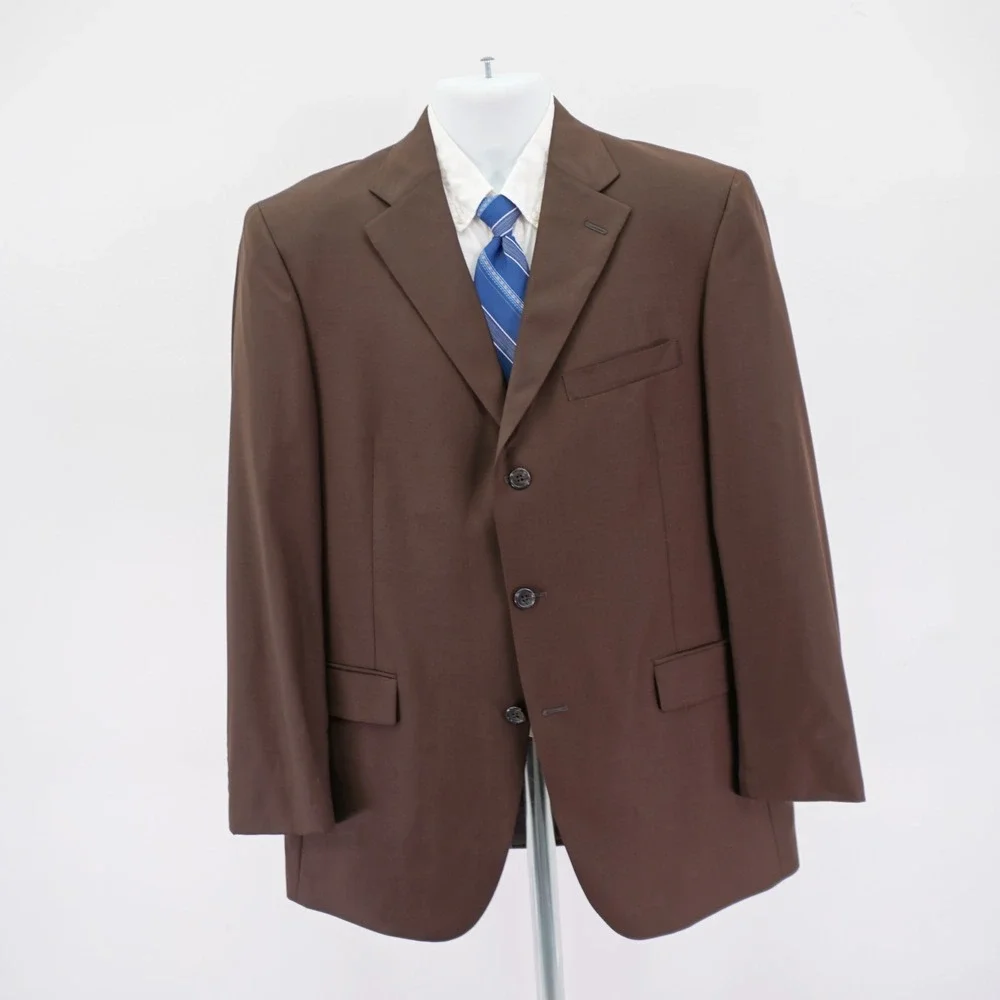 Austin Reed Brown Wool 3 Button Blazer‎ 42R Dillards